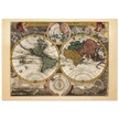 Ancient world map Planiglobium Terrestre Minus in hanc formam redactam by Johann Baptist Homann