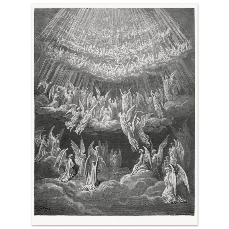 Gustave Dore illustration for The Divine Comedy by Dante Alighieri.  Paradise.
