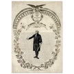 Declaration of Independence of America. George washington manuscript illustration.