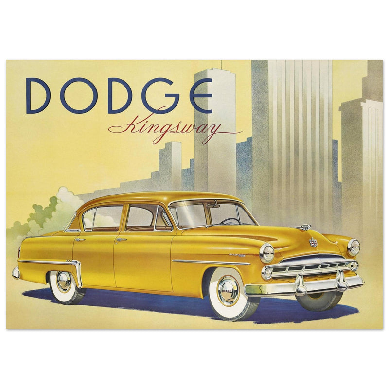 Dodge Kingsway vintage car advertising fine art  print. Classic car.