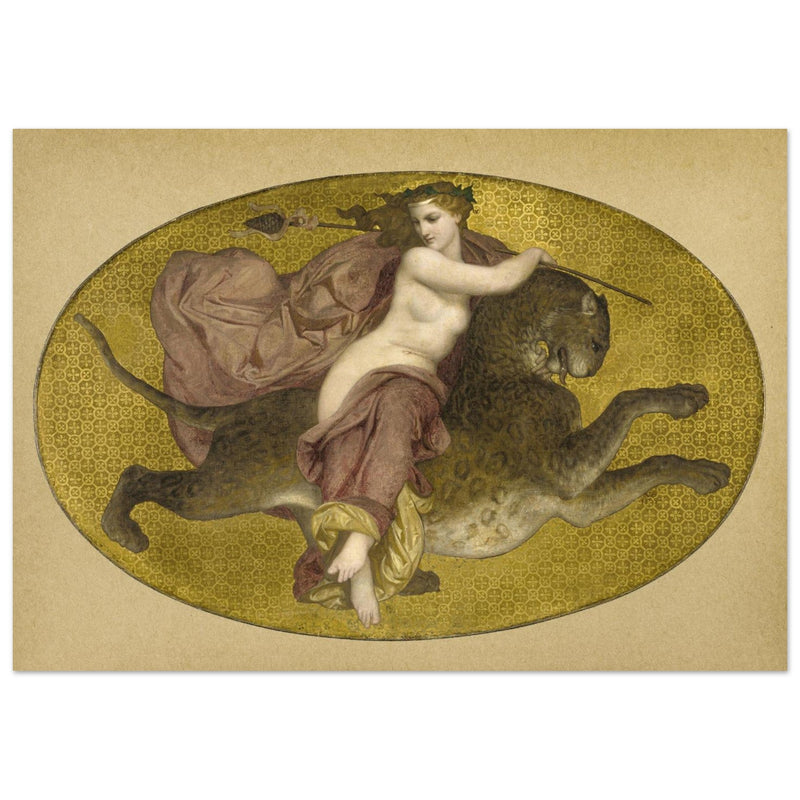 William Adolphe Bouguereau painting Bacchante on a Panther, 1855
