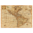 Ancient map of America. "Americae Descriptio Nova" by Philip Chetwind