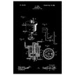 Carbureter vintage patent illustration by John Ford.