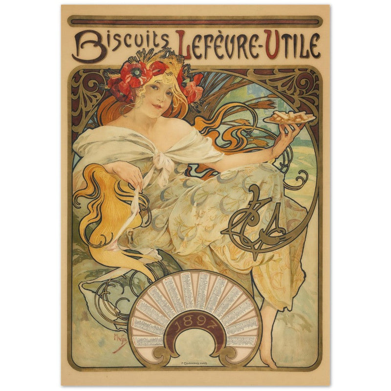 Art Nouveau Alphonse Mucha Biscuits.