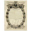 Declaration of Independence of America manuscript. 1819 by John Binns.