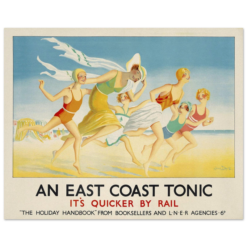 An East Coast Tonic by Jean Droit vintage art deco poster of early XX century.