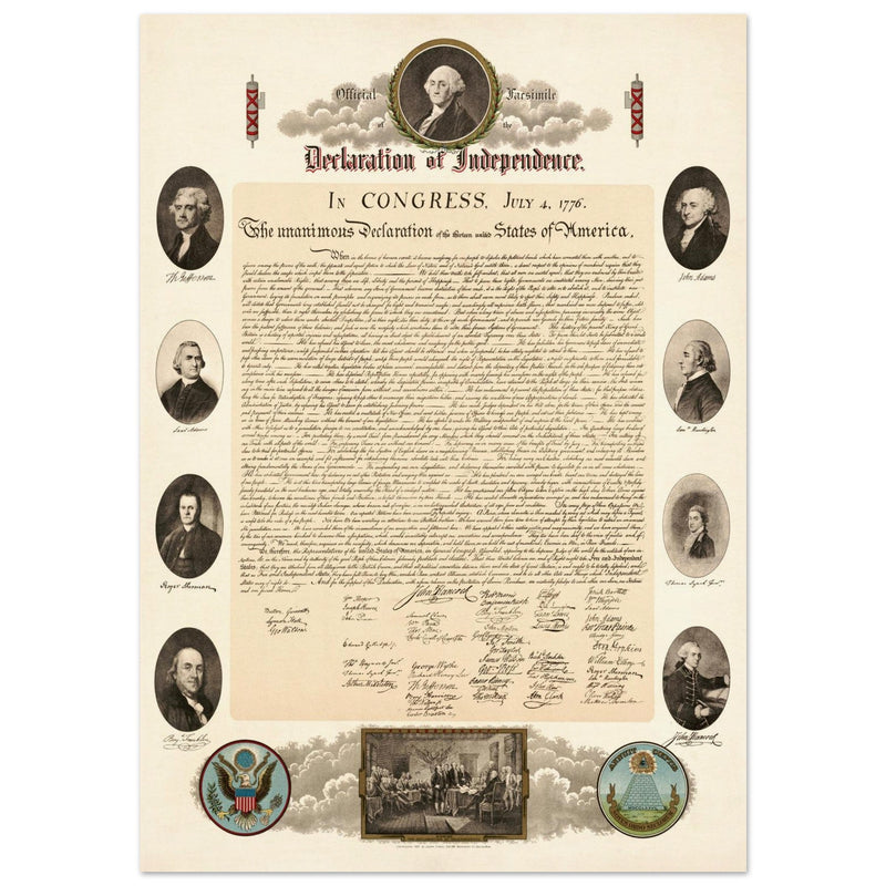Official Facsimile of the Declaration of Independence 1903.  print.