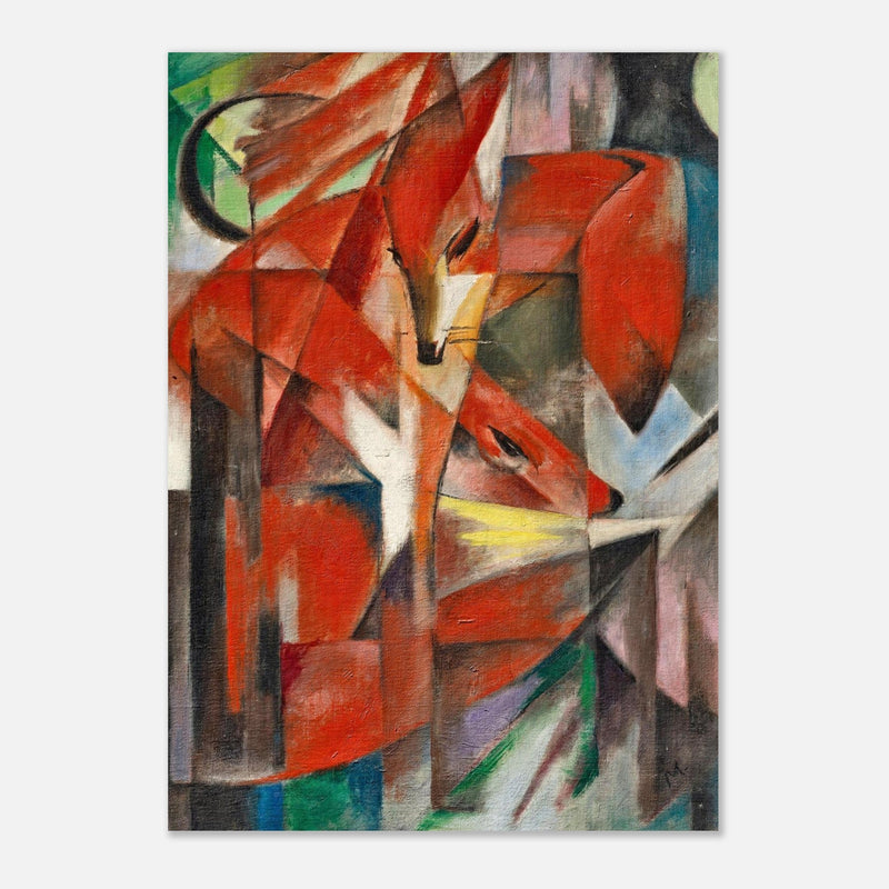 The Foxes Die Füchse painting by Franz Marc