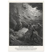 Gustave Dore The Bible engraving print . The angel appearing to Balaam illustration .