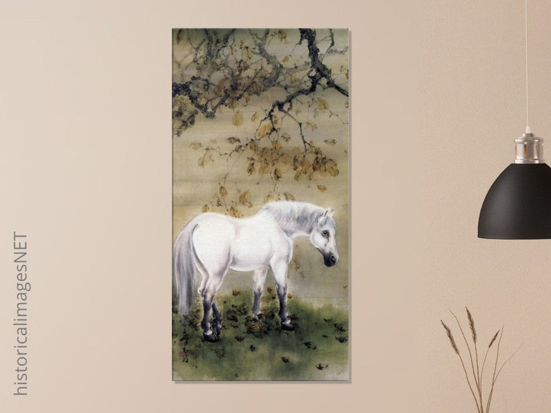 White horse by Gao Qifeng.