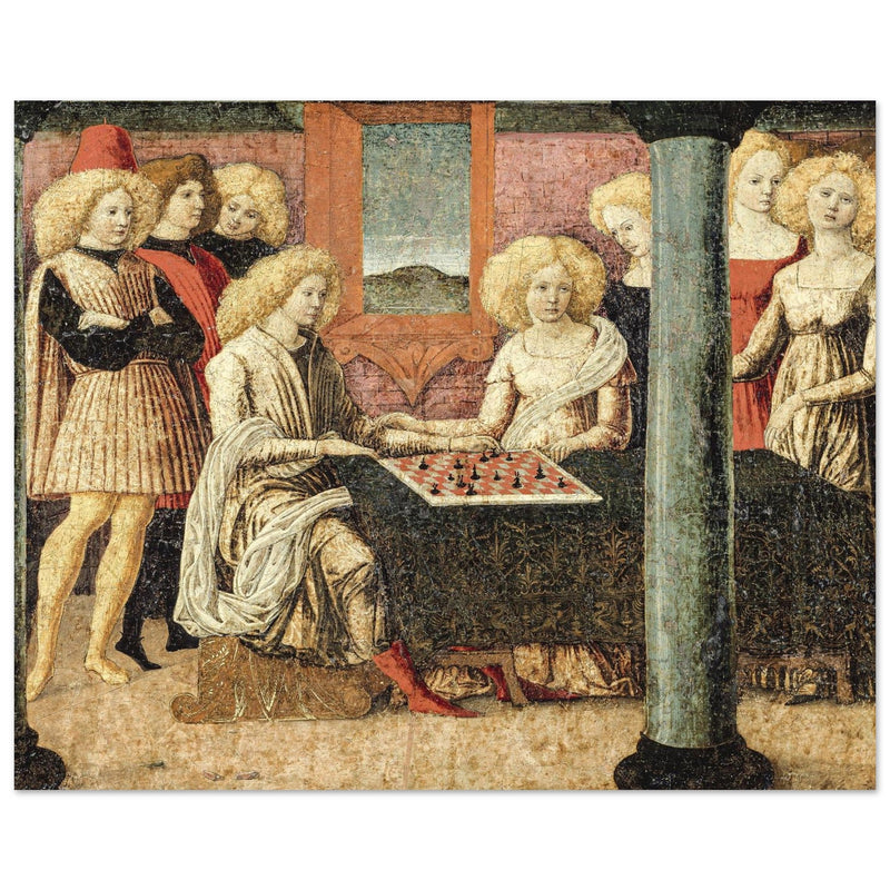 The Chess Players old painting  by Liberale da Verona.
