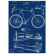 Vintage bicycle patent 1899 by M. C Johnson.