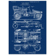 Motor Vehicle patent. Vintage car illustration.