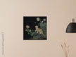 Cats and Butterflies in Springtime old oriental painting by Shen Zhenlin.