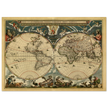 World map Nova et Accuratissima Totius Terrarum Orbis Tabula by Joan Blaeu