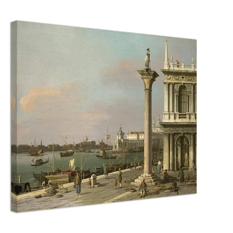 Canaletto antique painting in Venice Italy. Bacino di S. Marco.