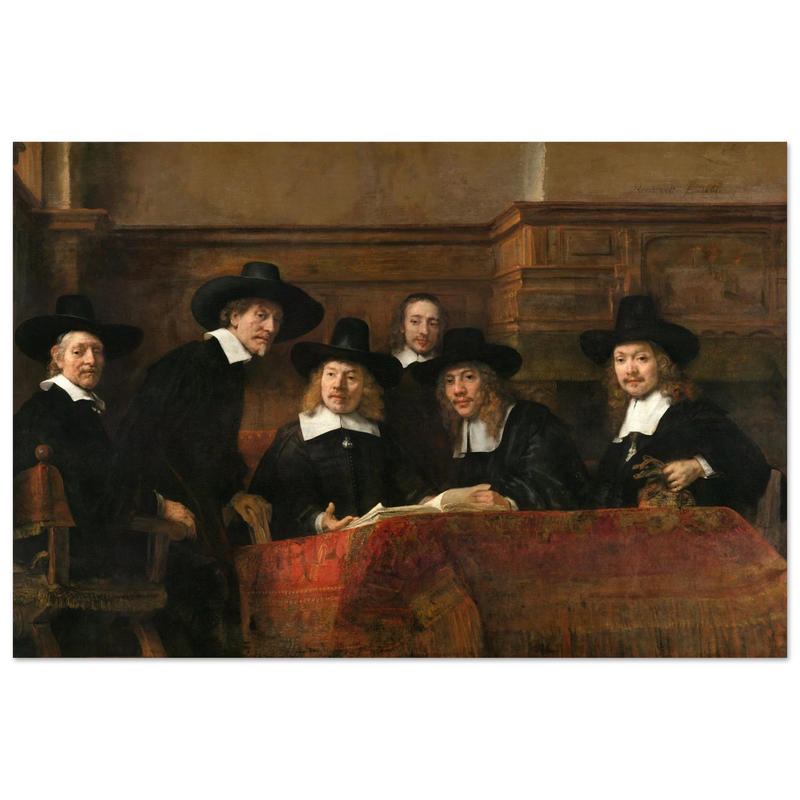 Rembrandt painting The Syndics 1662 Poster