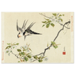 Two swallows by Matsumura Keibun, 1892 .