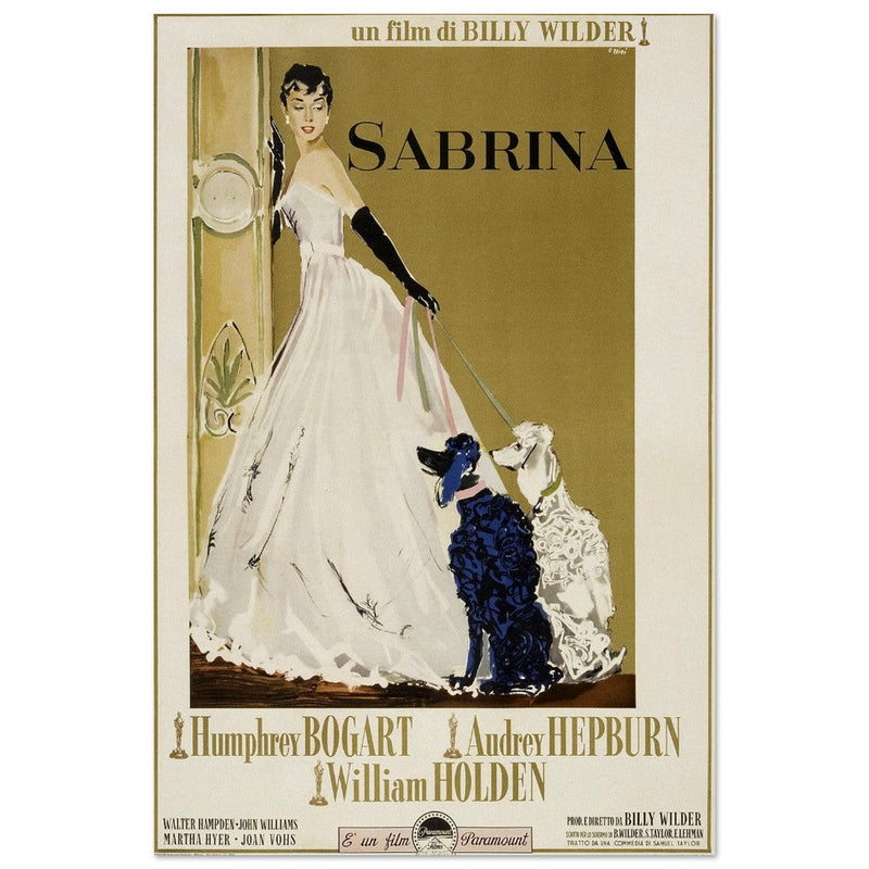 Sabrina with Audrey Hepburn movie poster.