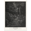 Gustave Dore The Bible engraving print . The Crucifixion illustration .