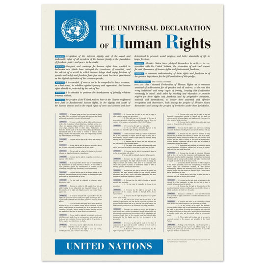 The Universal Declaration of Human Rights by the United Nations.
