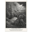 Gustave Dore The Bible engraving print . The angel appearing to Balaam illustration .
