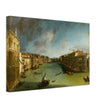 Venice Italy old painting by Canaletto. The Grand Canal from Palazzo Balbi towards the Rialto.