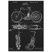 vintage motorcycle patent by G. M Holley.