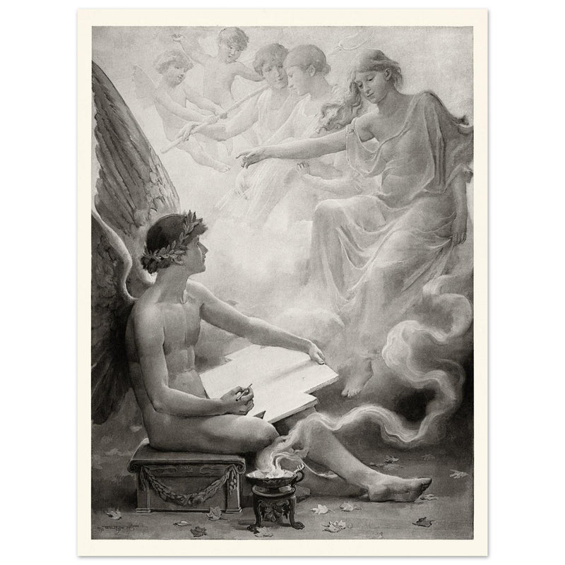 Fancy  Vintage print by Will Hicok Low, illustration for John Keats’ Odes and Sonnets (1887)