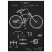 Vintage bicycle patent by Richard J Gatling 1894