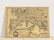 Ancient Europe map print from 1650. Lumen Historiarum per Occidentem by Petrus Kaerius