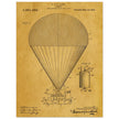 Airship patent drawing by T S C lowe Air balloon illustration