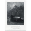 Gustave Dore illustration .The Body of Elaine on its way to King Arthur's Palace. Idylls of the King by Alfred Tennyson.