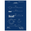 Toothbrush patent illustration by H E Sandiford.