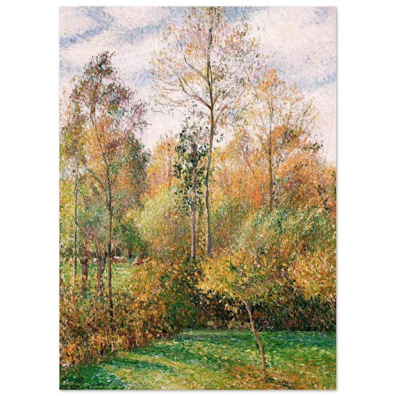 Autumn Poplars Eragny by Camille Pissarro 1894.