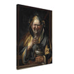 A jester with a cat antique painting reproduction by Studio of Jacob Jordaens.