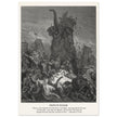 Gustave Dore The Bible engraving print . Death of Eleazar illustration .