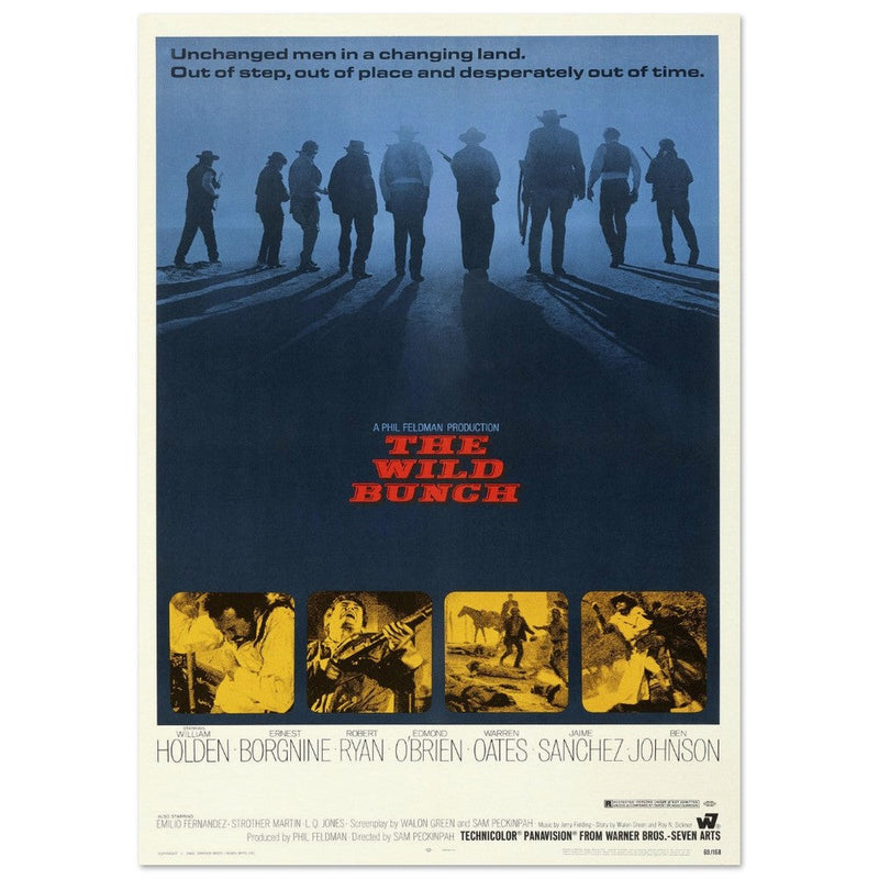The Wild Bunch by Sam Peckinpah movie poster.