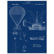 Airship patent illustration by T S C Lowe. Air Balloon