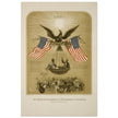 The American Declaration of Independence illustrated in 1861.  reproduction