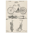 vintage motorcycle patent by G. M Holley.