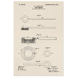 Toothbrush patent illustration by H E Sandiford.