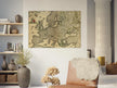 Ancient map of Europe. Nova et Accurata Totius Europae Descriptio by Frederik de Wit