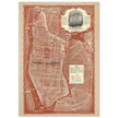 1938 New York City map. Created as an advertisement for the Roosevelt Hotel it includes major streets of Manhattan