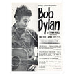 Bob Dylan concert poster Town Hall in New York City in 1963 performance.