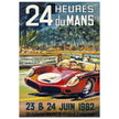 Le Mans 24 hours sports car race vintage print  1962. poster by Belegond.