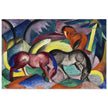 Drei Pferde  Three Horses painting reproduction by Franz Marc