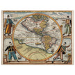 Ancient map of America XVI century by Theodor de Bry.