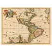 Ancient map print of America by Visher.