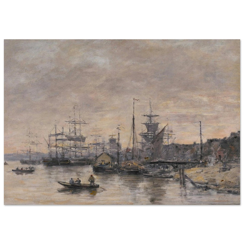 Bordeaux  the Harbor France by Eugene Boudin 1874.